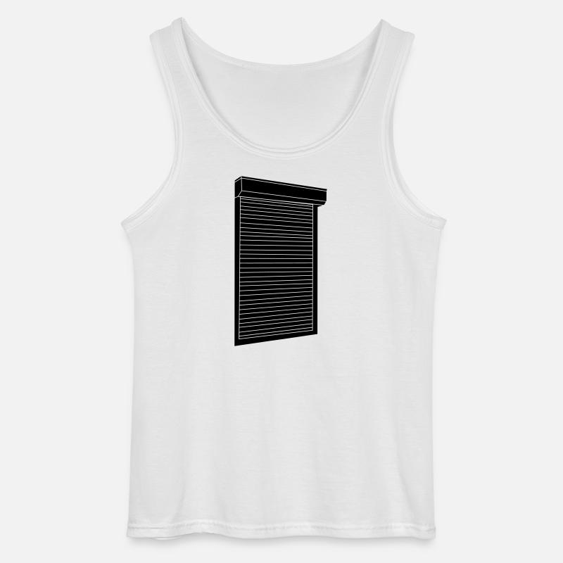 Roller shutter blinds - Gildan Men’s Tank Top - white