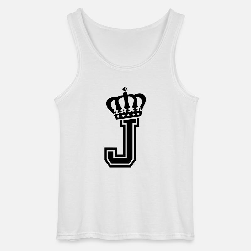Buchstabe J - Gildan Männer Tank Top - Weiß