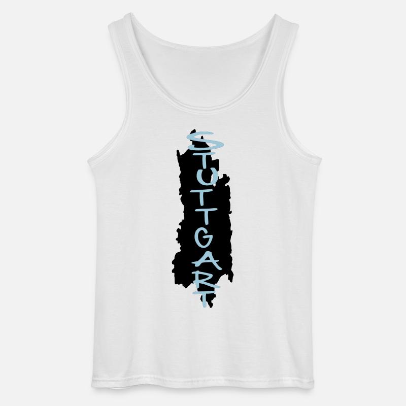 stuttgart - Gildan Männer Tank Top - Weiß