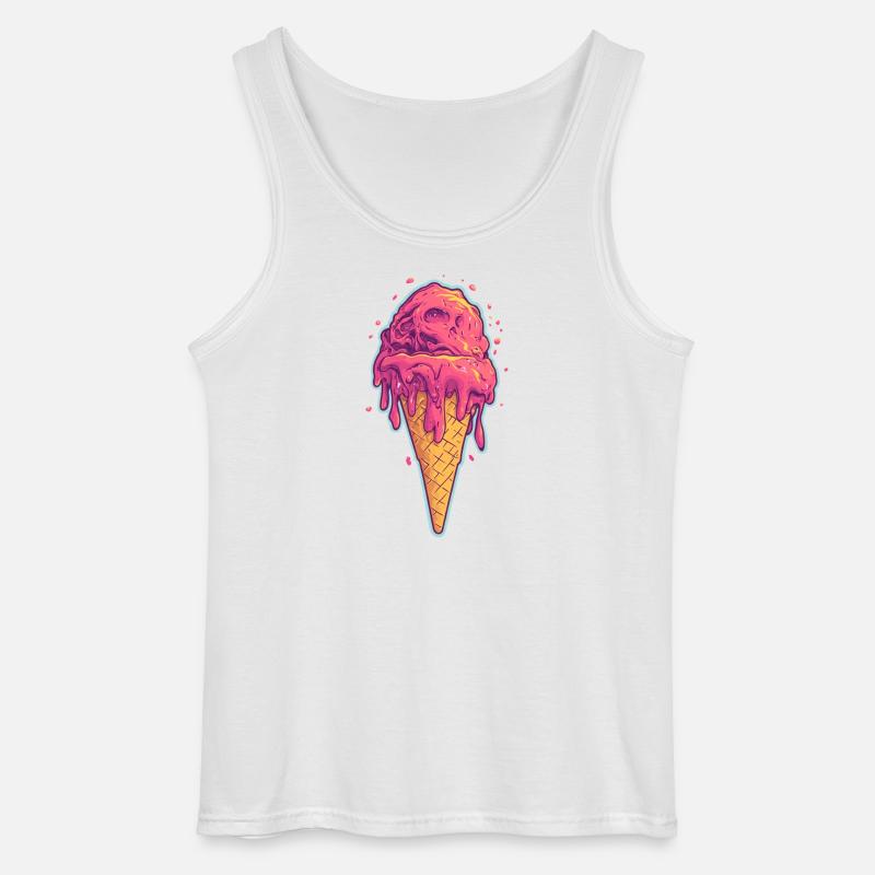 Eiscreme Eis - Gildan Männer Tank Top - Weiß