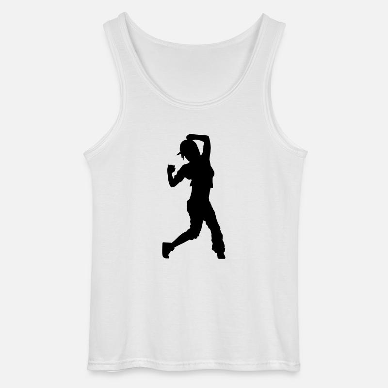 hip hop dancer - Gildan Männer Tank Top - Weiß