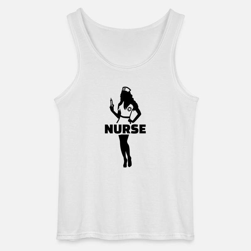 Krankenschwester - Gildan Männer Tank Top - Weiß