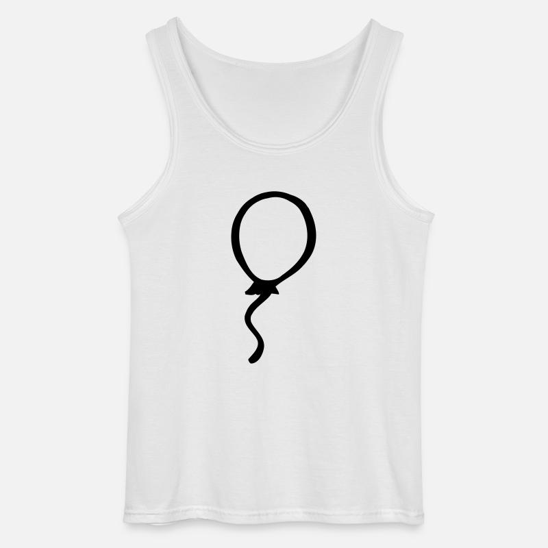 Luftballon - Gildan Männer Tank Top - Weiß