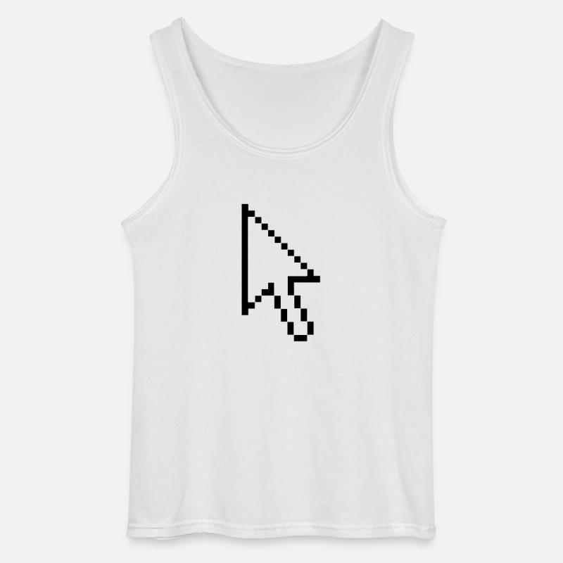 Maus - Gildan Männer Tank Top - Weiß
