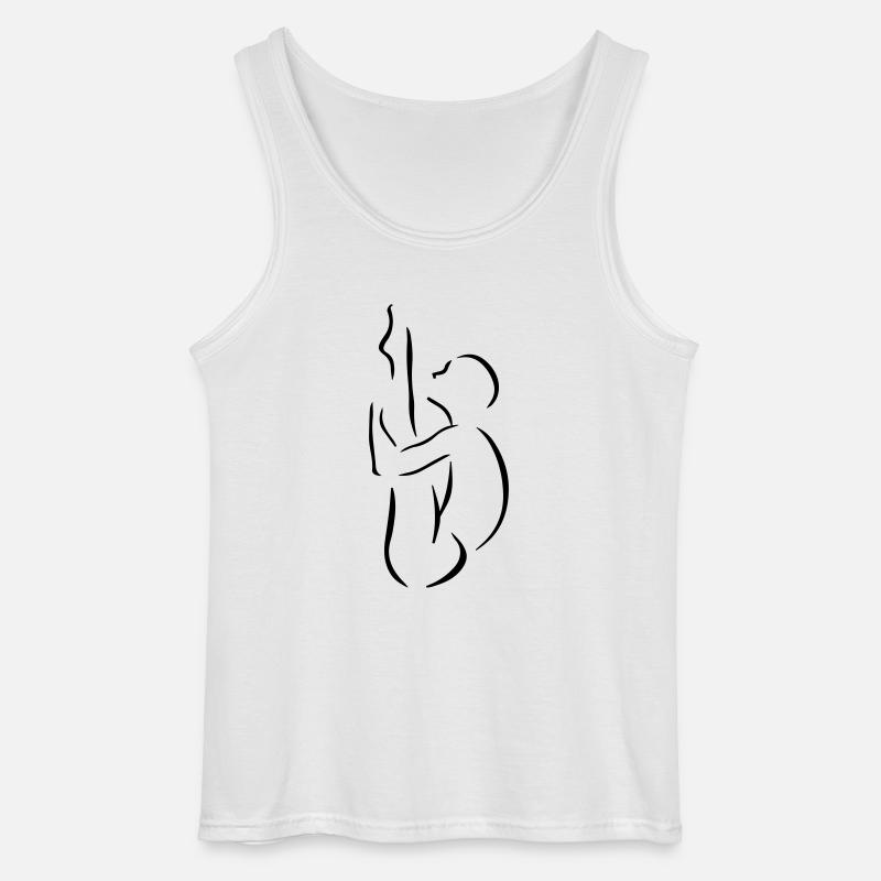 Kunstspringer - Gildan Männer Tank Top - Weiß
