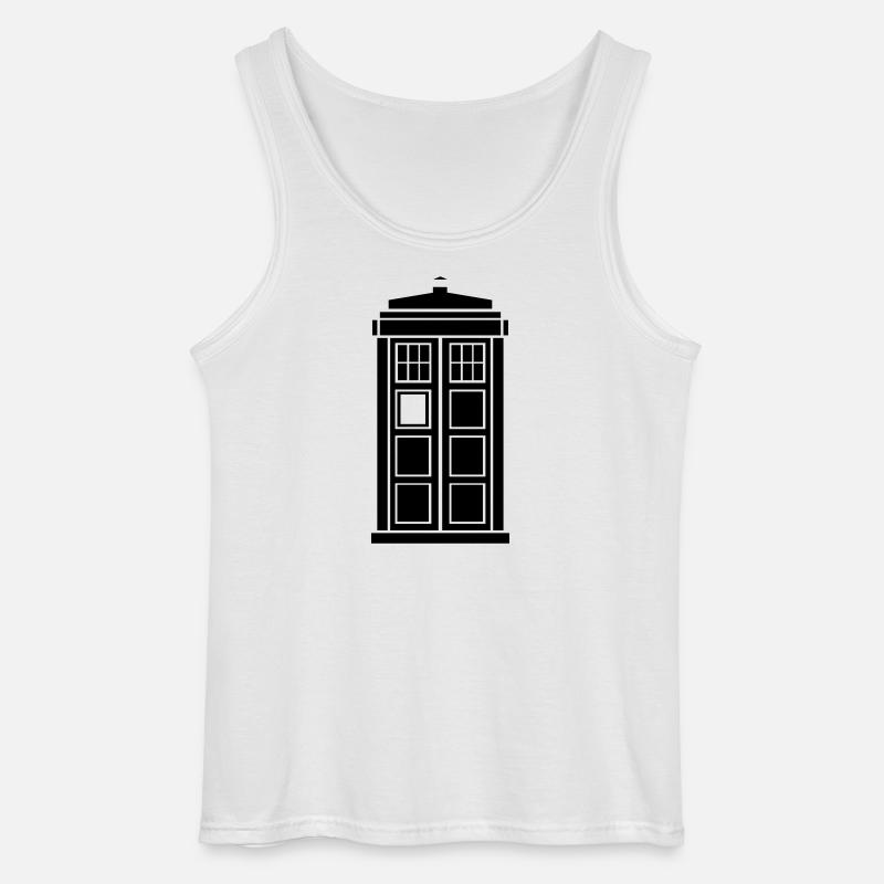 Tardis - Gildan Männer Tank Top - Weiß