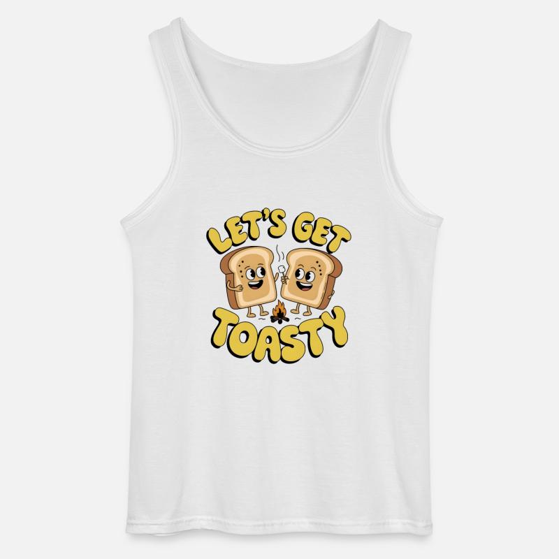Lass uns warm werden - Gildan Männer Tank Top - Weiß