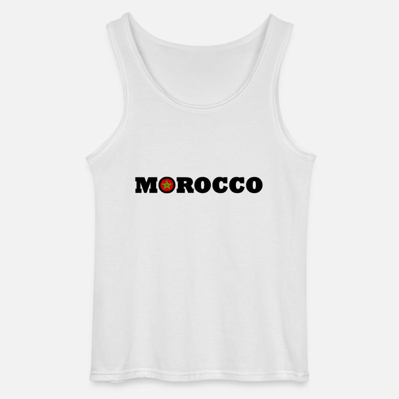 Marokko - Gildan Männer Tank Top - Weiß