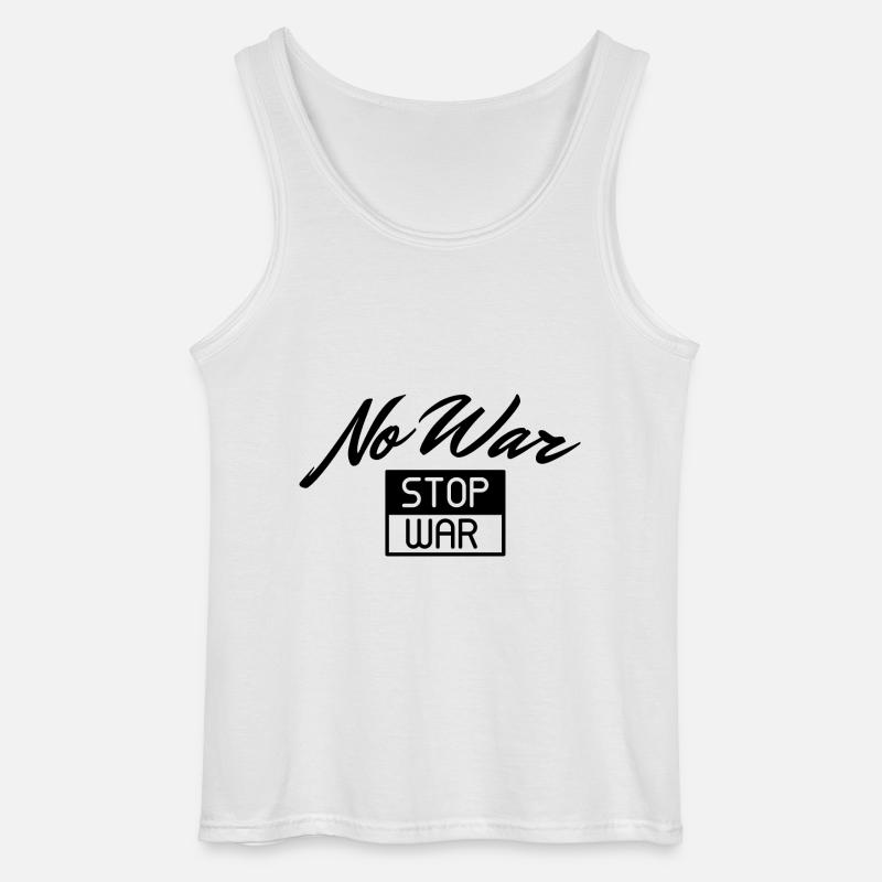 No War Stop War - Gildan Männer Tank Top - Weiß
