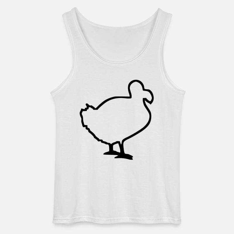 Vogel Dodo - Gildan Männer Tank Top - Weiß