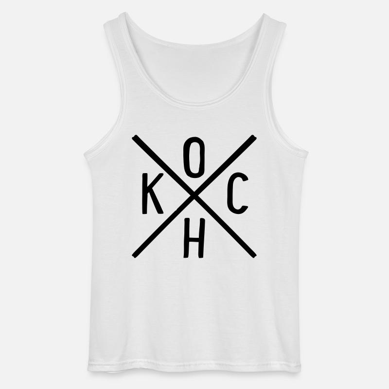 Koch - Gildan Männer Tank Top - Weiß