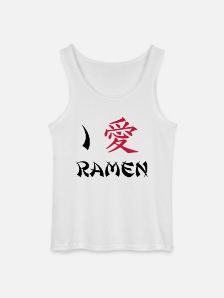 Ich liebe Ramen - Gildan Männer Tank Top - Weiß