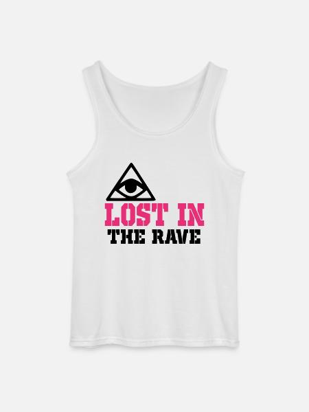 lost in the rave - Gildan Men’s Tank Top - white