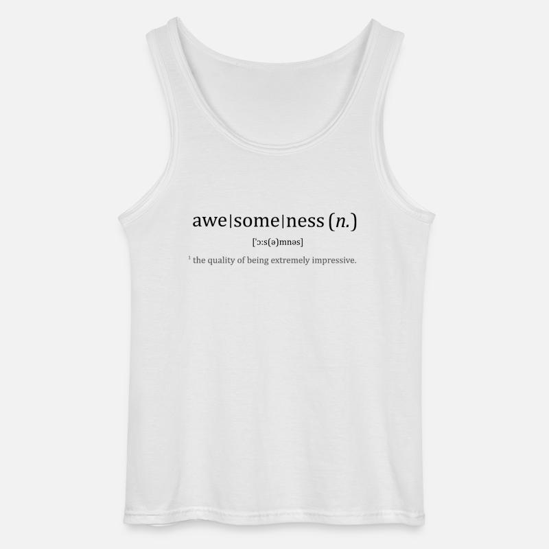 Awesome Dictionary - Gildan Männer Tank Top - Weiß