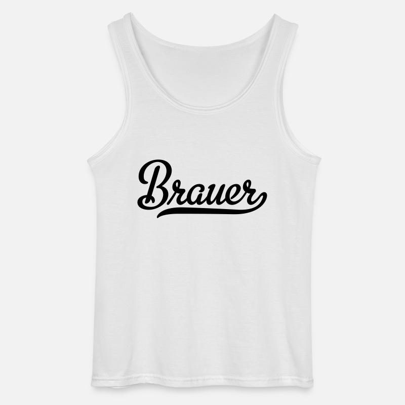 Brauer - Gildan Männer Tank Top - Weiß
