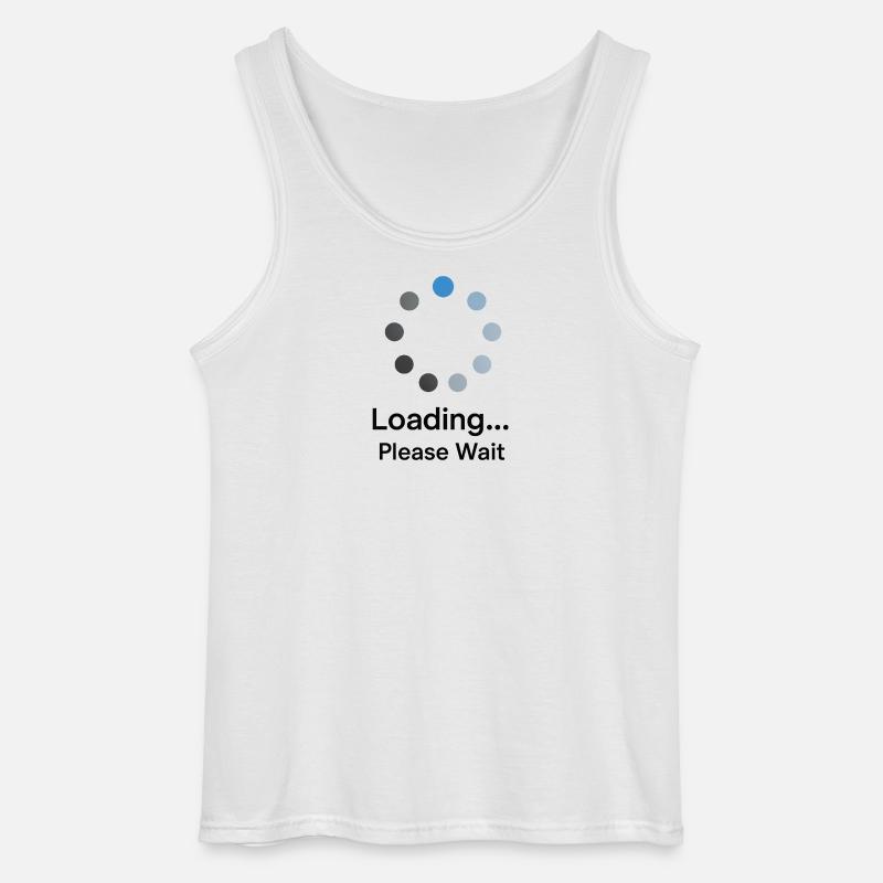 Loading Please Wait - Gildan Männer Tank Top - Weiß