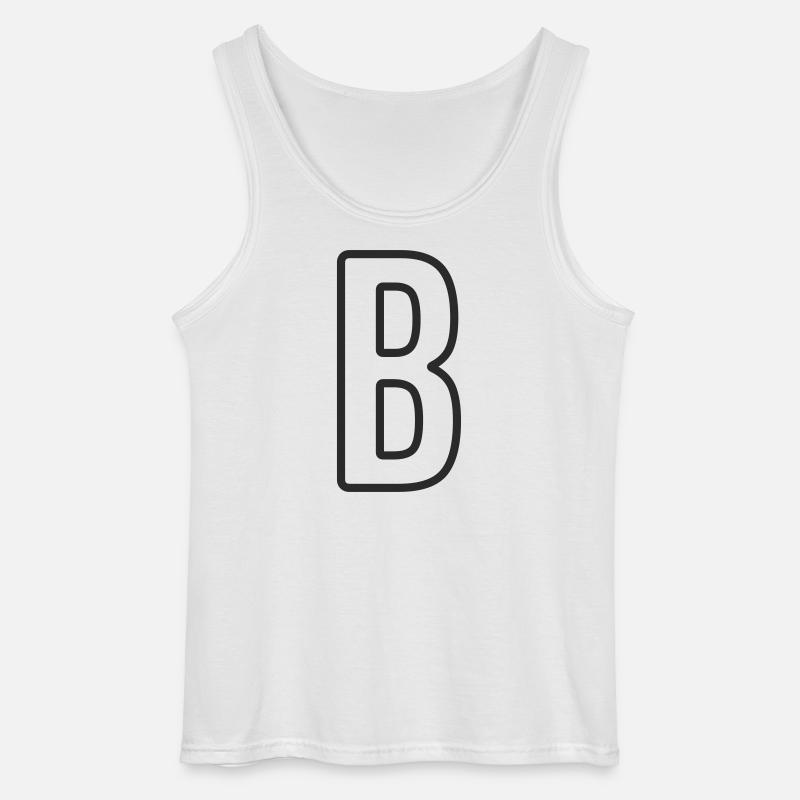 Buchstabe B Typodesign - Gildan Männer Tank Top - Weiß