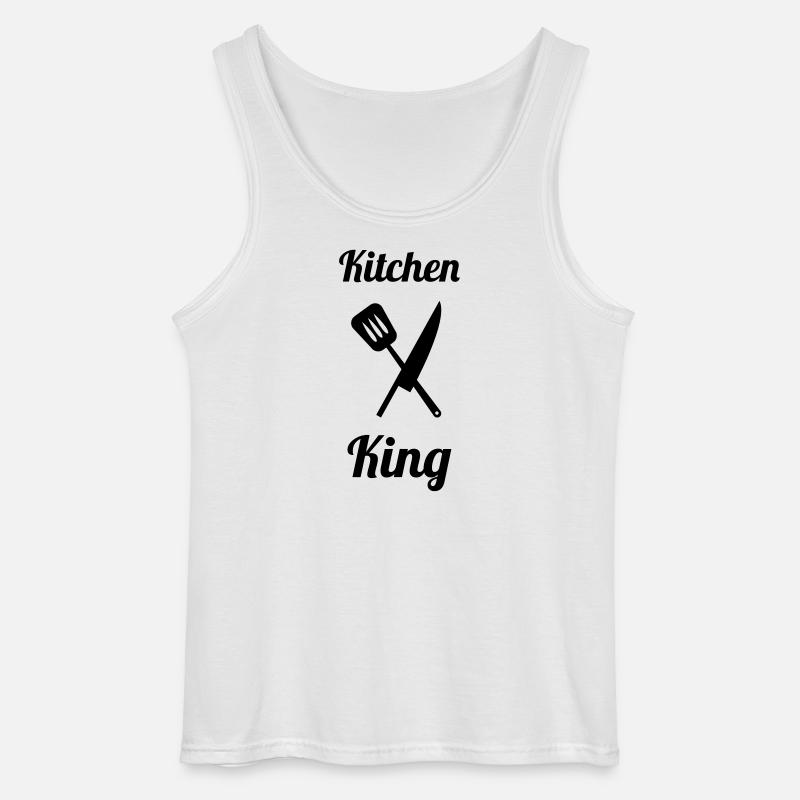 Kitchen King - Gildan Männer Tank Top - Weiß