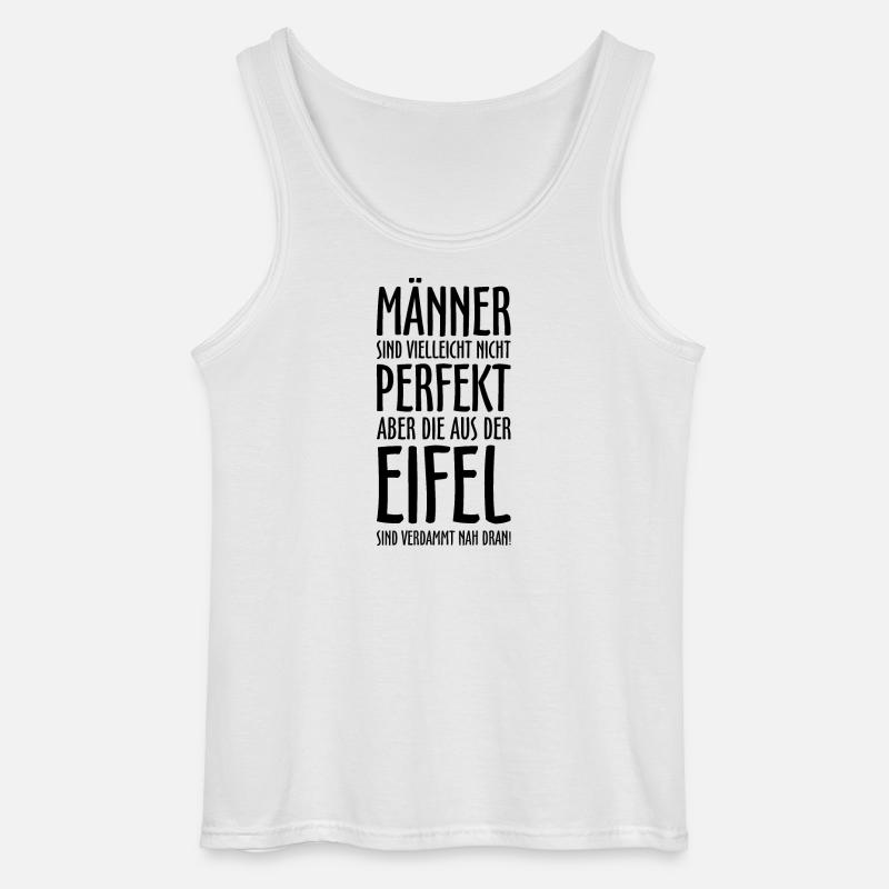 Die Männer aus der Eifel (Schwarz) - Gildan Männer Tank Top - Weiß