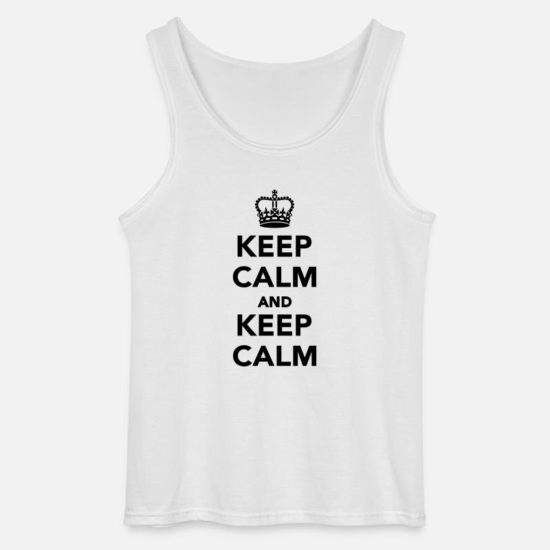 Keep calm - Gildan Männer Tank Top - Weiß