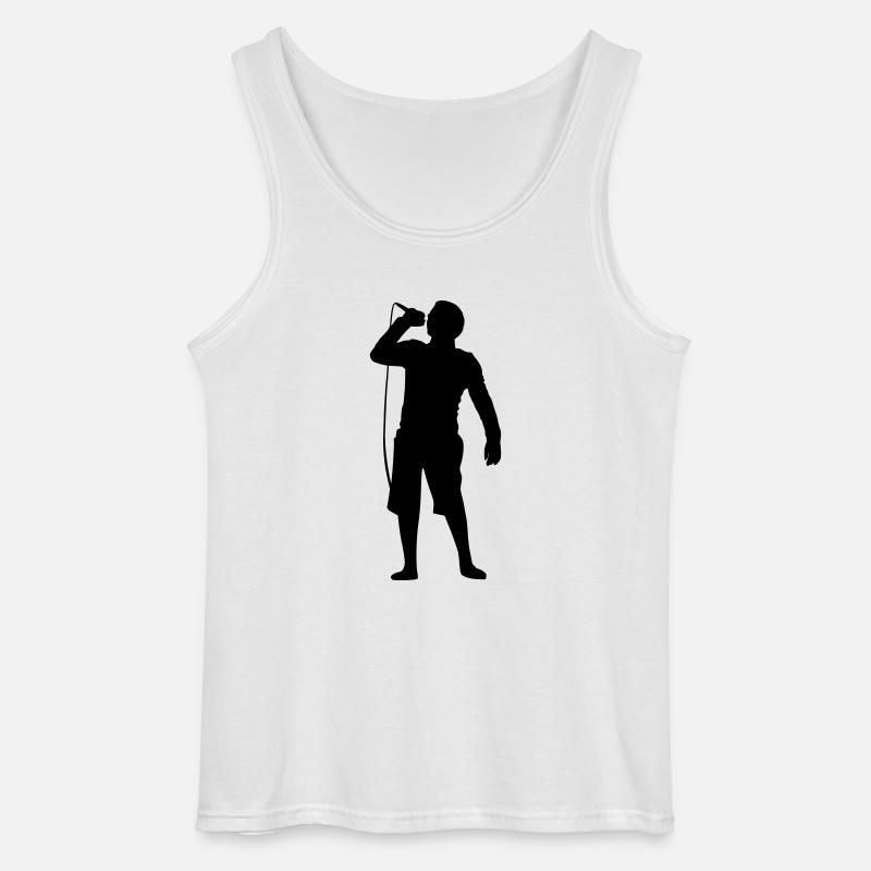 Mann Mikro - Gildan Männer Tank Top - Weiß