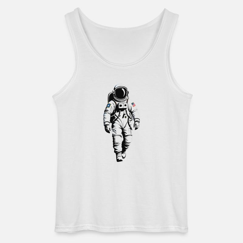Astronaut - Beruf Design Sticker - Gildan Männer Tank Top - Weiß