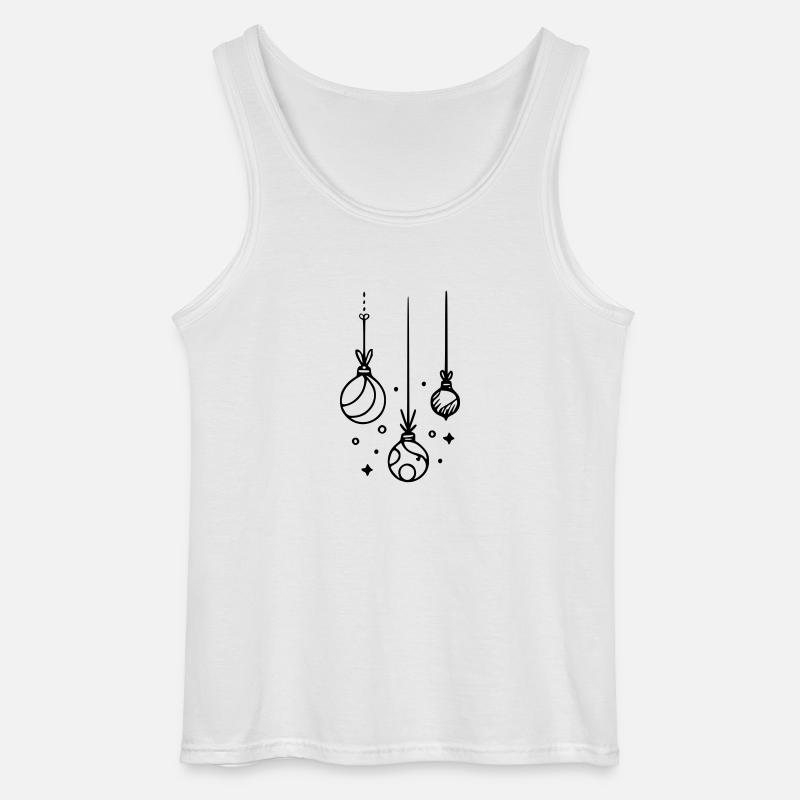 Christbaumkugeln - Gildan Männer Tank Top - Weiß