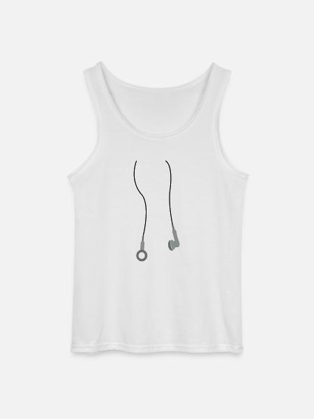 kopfhoerer3 - Gildan Men’s Tank Top - white