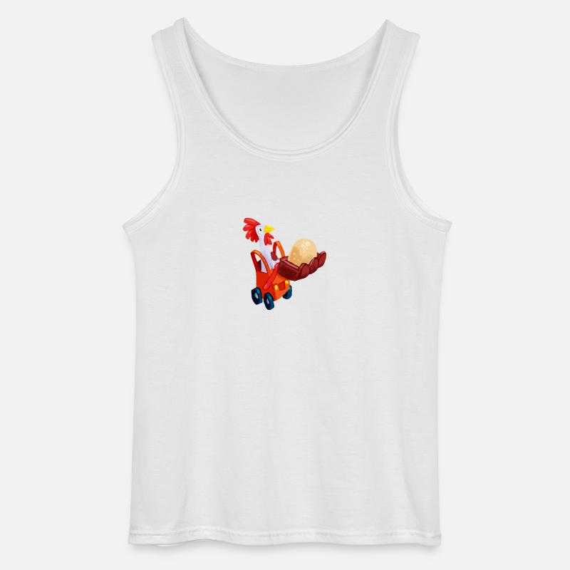 EierMobil - Gildan Männer Tank Top - Weiß