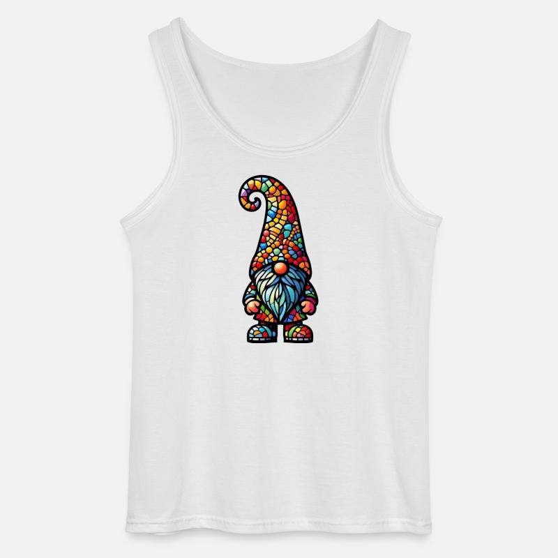 Gnom - Gildan Männer Tank Top - Weiß