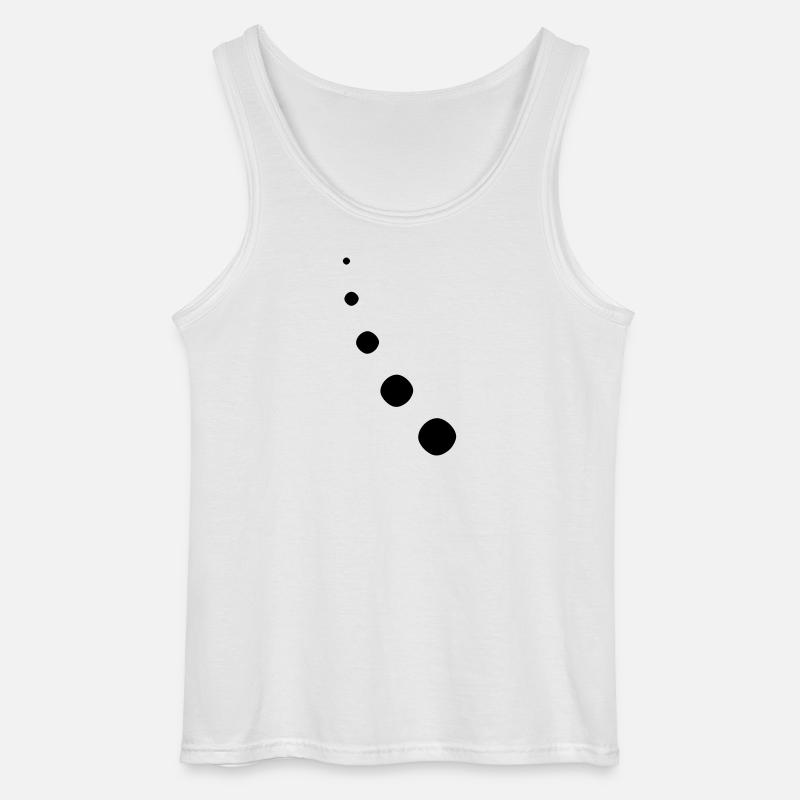 Punkte Dekor Bogen - Gildan Männer Tank Top - Weiß