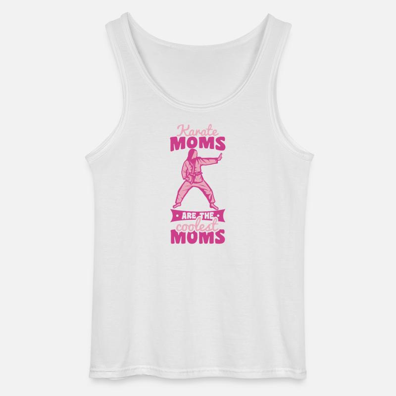 Karate-mor - Gildan tanktop til mænd - hvid