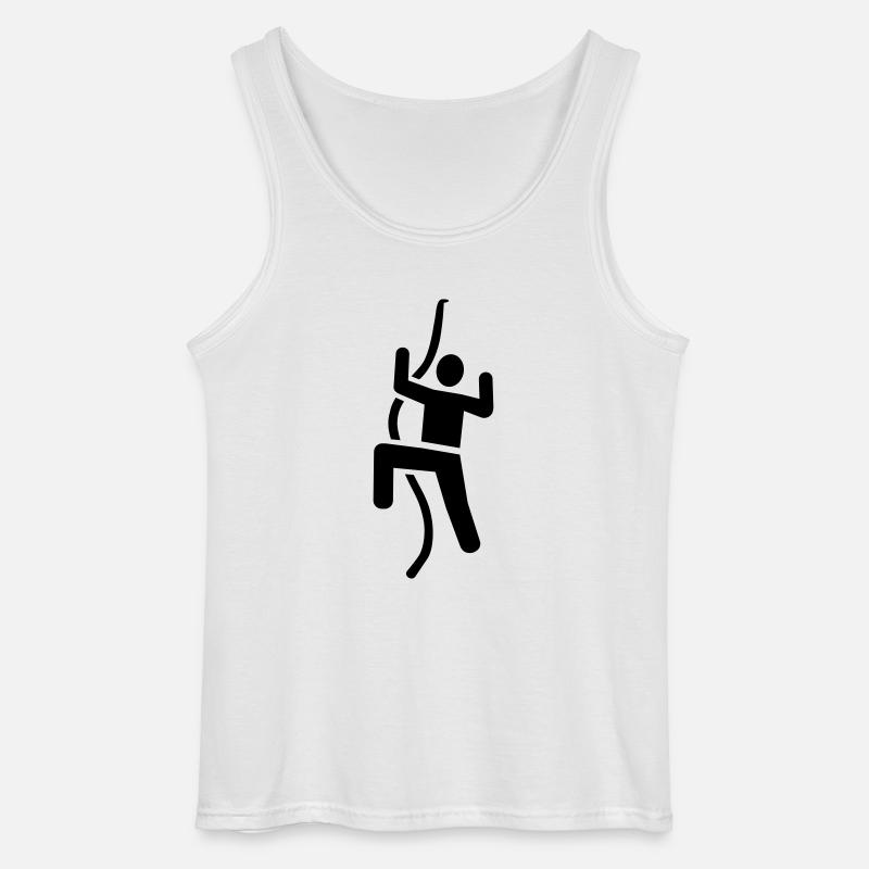 Klettern - Gildan Männer Tank Top - Weiß