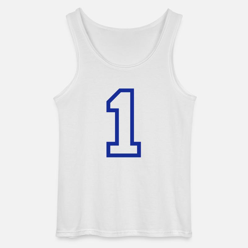 THE NUMBER 1-ONE - Gildan Männer Tank Top - Weiß