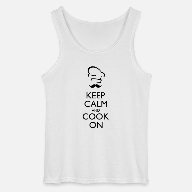 Keep calm and Cook on - Débardeur Gildan Homme - blanc