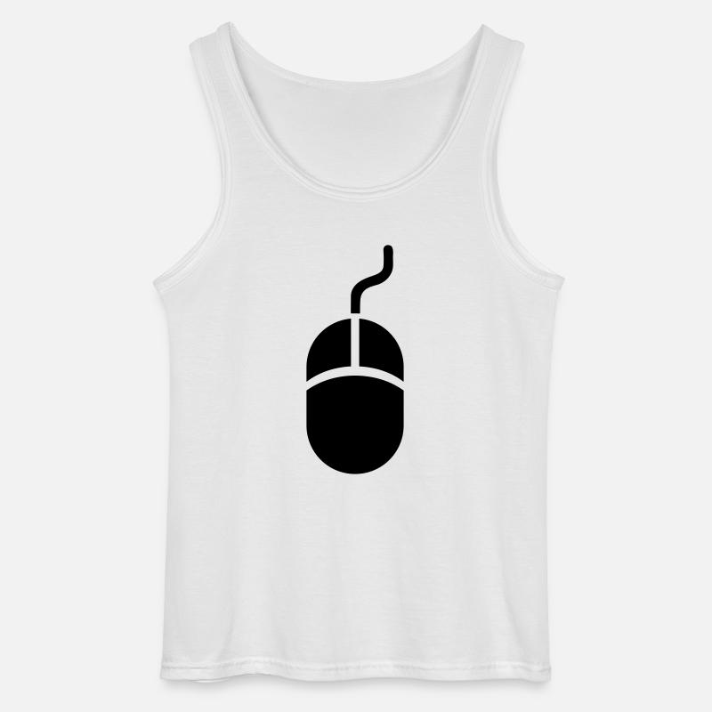 Maus - Gildan Männer Tank Top - Weiß