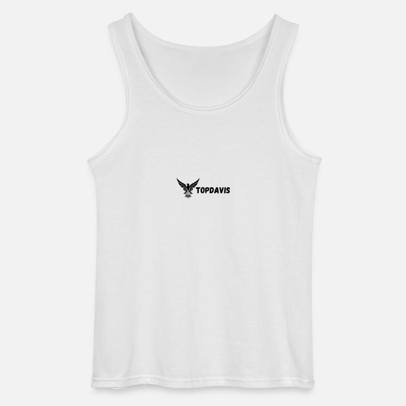 Topdavis Logo - Gildan Männer Tank Top - Weiß