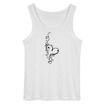 Valentinstag. Liebe, love - Gildan Men’s Tank Top - white - Front - AI Model Male 185 dark (185cm)