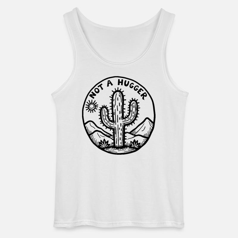 Kaktus - Not a hugger - Gildan Men’s Tank Top - white