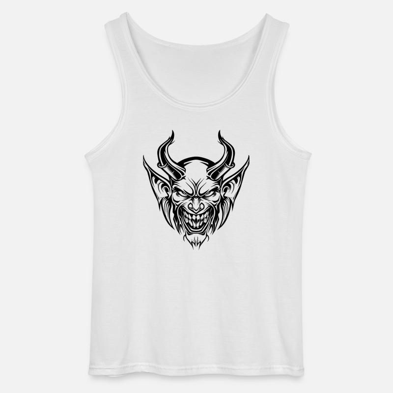 Teufel Dämon Satan - Gildan Männer Tank Top - Weiß