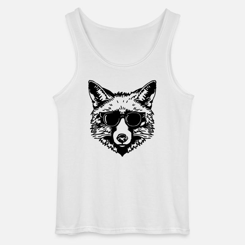 Fox Foxes - Gildan Men’s Tank Top - white