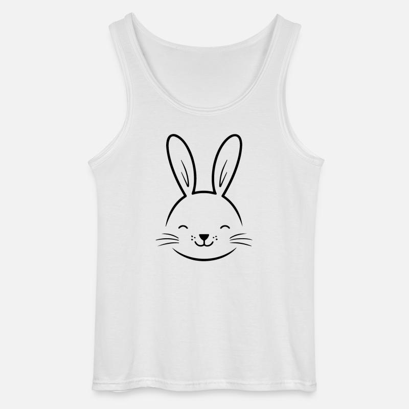 Rabbit Rabbit - Gildan Men’s Tank Top - white