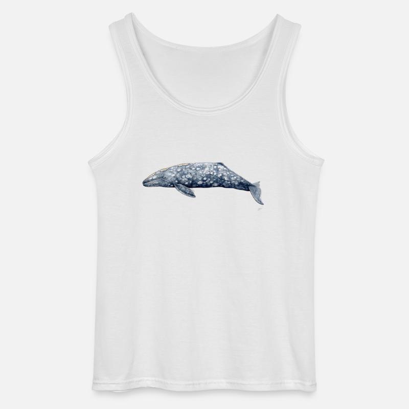 Grauwal - Baleine grise - Grauwal - Gildan Männer Tank Top - Weiß