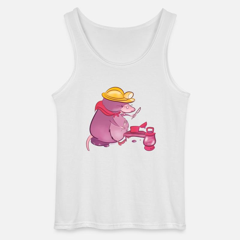 Maulwurf - Gildan Männer Tank Top - Weiß