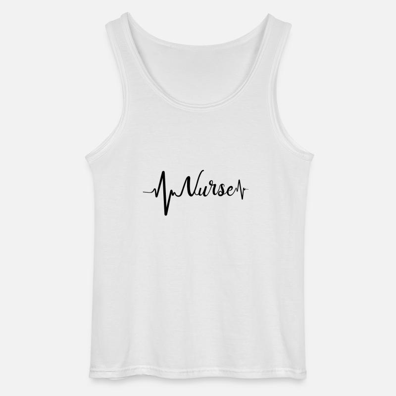 Krankenschwester Pflegekraft Nurse Geschenk - Gildan Männer Tank Top - Weiß