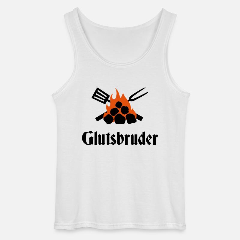 Glutsbruder - Gildan Männer Tank Top - Weiß
