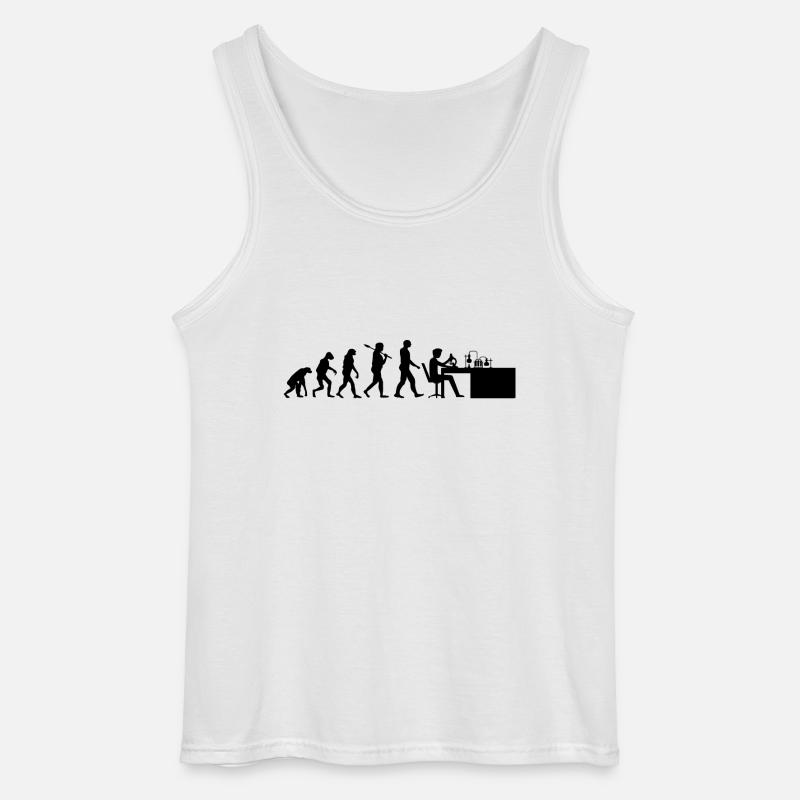 Chemie Evolution Chemiker Geschenk - Gildan Männer Tank Top - Weiß