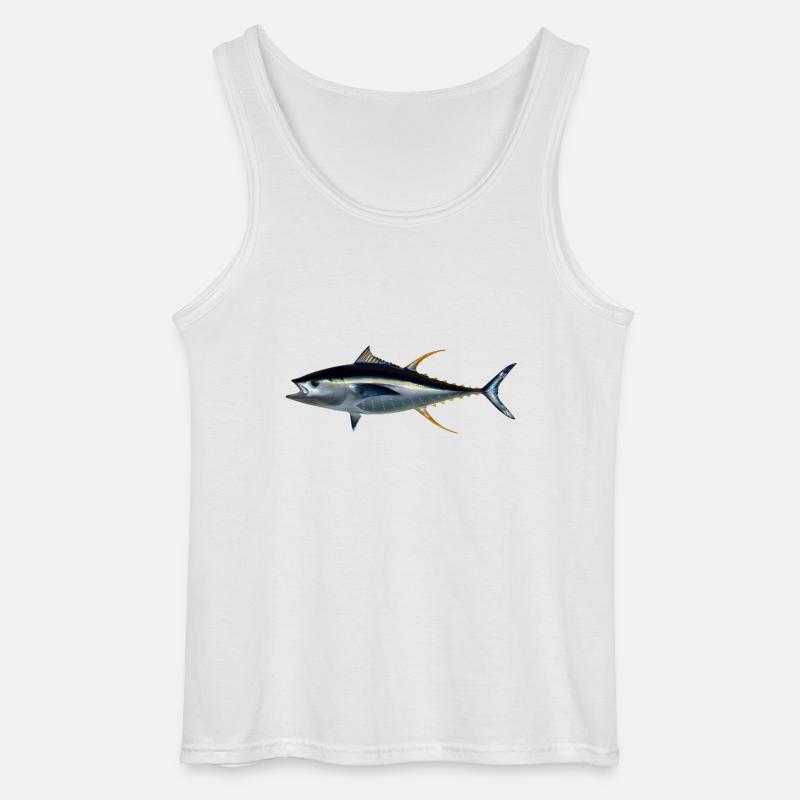 Gelbflossen Thunfisch - Gildan Männer Tank Top - Weiß