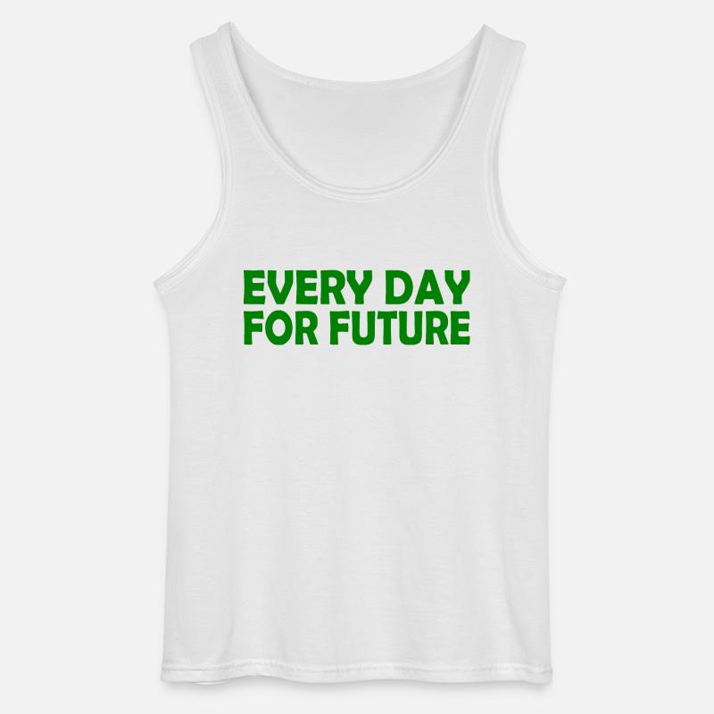 Every day for future - Gildan Männer Tank Top - Weiß