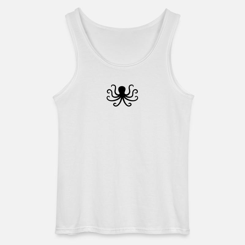 Kraken - Gildan Männer Tank Top - Weiß
